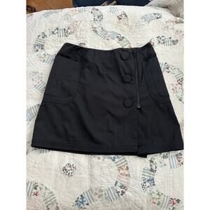VINTAGE NINETIES 90'S ALESSANDRO DEL'ACQUA BLACK MINI SKIRT 44  MINIMALIST